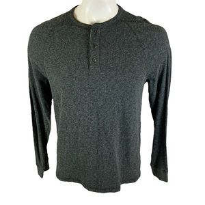 Faherty Dark Gray Henley Shirt